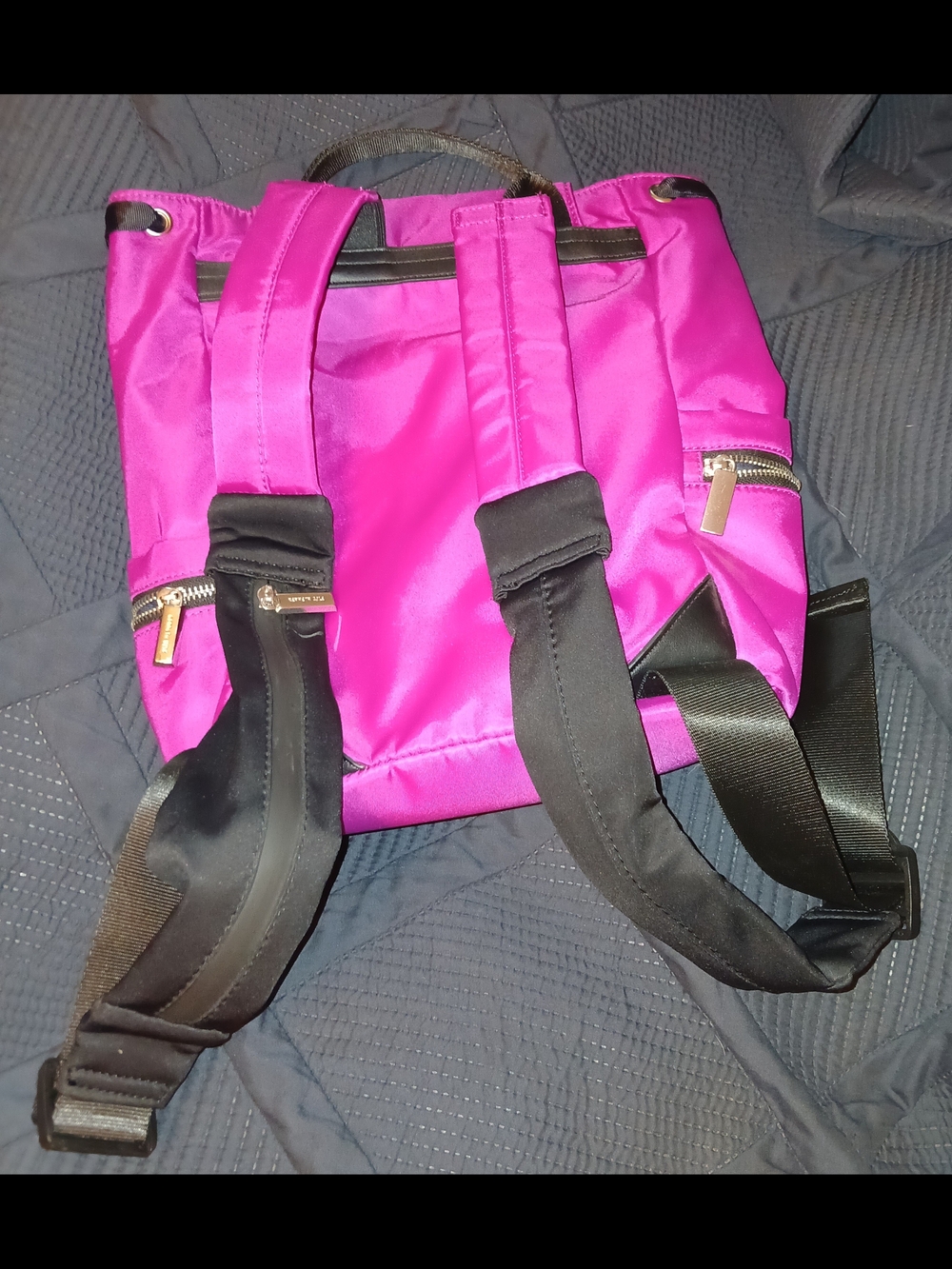 Kenneth Cole Pink Nylon Backpack - Picture 5 of 7